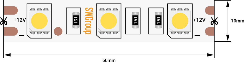 Светодиодная лента SWG560 SWG560-12-14.4-W-66-M 