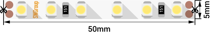 Светодиодная лента  SWG3PT120-24-9.6-NW 