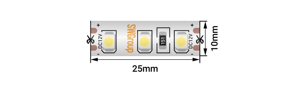 Светодиодная лента SWG3120 SWG3120-12-9.6-NW-66-M 