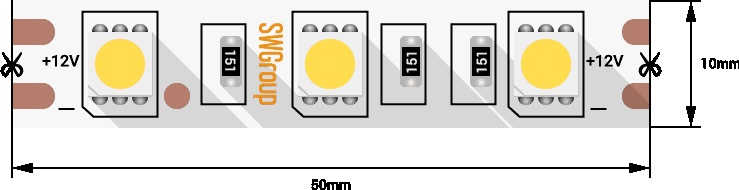 Светодиодная лента SWG560 SWG560-12-14.4-G-M 