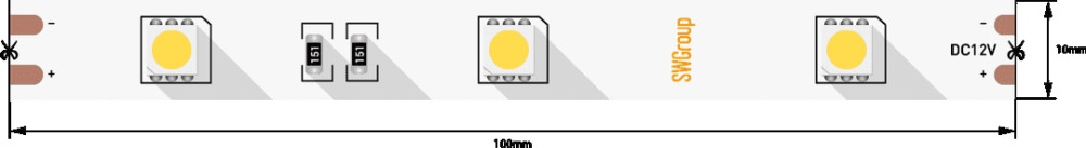 Светодиодная лента SWG530 SWG530-12-7.2-W-M 