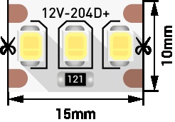 Светодиодная лента SWG2204 SWG2204-12-22-W-М 