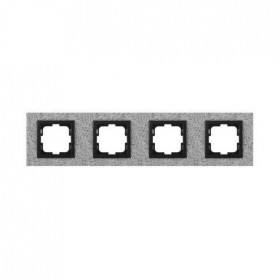 Рамка 4-постовая Mono Electric Style Granit белый гранит 107-600000-163 