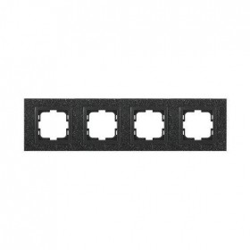 Рамка 4-постовая Mono Electric Style Granit чёрный гранит 107-610000-163 