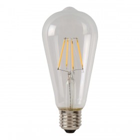 Лампа светодиодная диммируемая Lucide E27 5W 2700K прозрачная 49015/05/60 