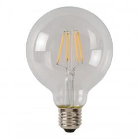 Лампа светодиодная диммируемая Lucide E27 5W 2700K прозрачная 49016/05/60 