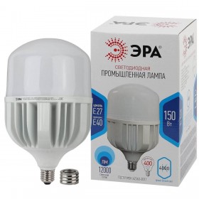 Лампа светодиодная сверхмощная ЭРА E27/E40 150W 4000K матовая LED POWER T160-150W-4000-E27/E40 Б0049105 