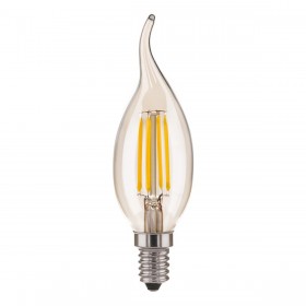 Лампа светодиодная филаментная Elektrostandard E14 9W 6500K прозрачная a056252 