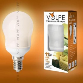 Лампа энергосберегающая Volpe E14 11W 2700K матовая CFL-G 45 220-240V 11W E14 2700K 03643 