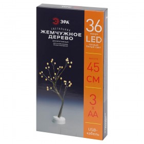 Светодиодная новогодняя фигура ЭРА ЕGNID-36W жемчужное дерево 36 LED Б0051949 