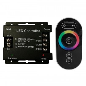 Контроллер RGB Apeyron с пультом 12/24V 04-03(288) 
