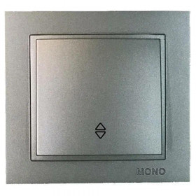 Выключатель одноклавишный Mono Electric Despina IP20 10A 250V антрацит 102-242425-109 