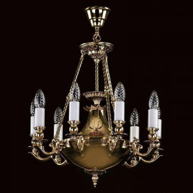 Подвесная люстра Artglass Dafne Brass Antique 