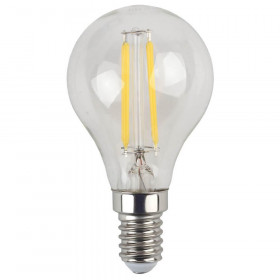 Лампа светодиодная филаментная ЭРА E14 7W 4000K прозрачная F-LED P45-7W-840-E14 Б0027947 