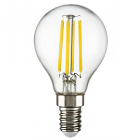 Лампа светодиодная филаментная Lightstar LED Filament E14 6W 3000K грушая прозрачная 933802 