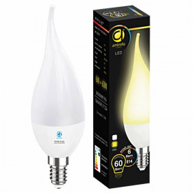 Лампа светодиодная Ambrella light E14 6W 3000K белая 205014 
