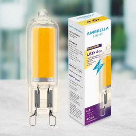 Лампа светодиодная филаментная Ambrella light G9 4W 3000K прозрачная 204531 