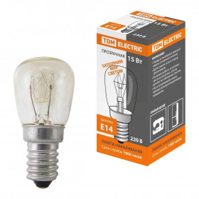 Лампа накаливания TDM Electric Е14 15W прозрачная SQ0332-0140 