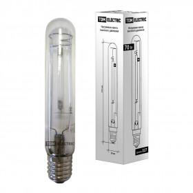 Лампа натриевая высокого давления TDM Electric E27 70W 2100K прозрачная SQ0325-0001 