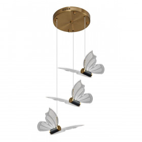 Подвесная светодиодная люстра Natali Kovaltseva Butterflies Led Lamps 81366 Gold 