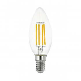 Лампа светодиодная Eglo E14 6W 2700К прозрачная 12541 