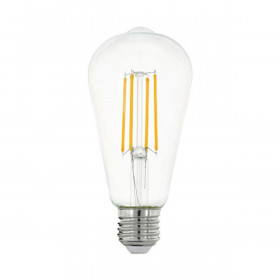 Лампа светодиодная филаментная Eglo E27 7W 2700К прозрачная 11757 