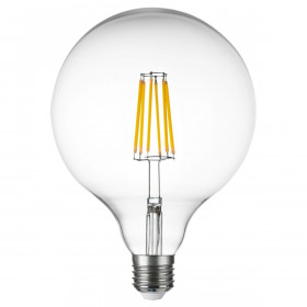 Лампа светодиодная филаментная Lightstar LED Filament E27 10W 4000K груша прозрачная 933204 