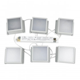 Встраиваемый светодиодный светильник Uniel ULP-0808 42W/4000К IP40 Grilyato White KIT06 (6 шт.) UL-00011060 