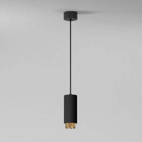 Подвесной светильник Elektrostandard Nubis 50122/1 GU10 черный/золото a064791 