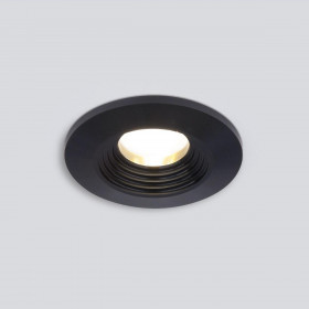Встраиваемый светодиодный светильник Elektrostandard Gridi 9903 LED 3W 3000K COB BK черный a063923 