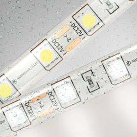 Светодиодная влагозащищенная лента Ambrella Light 14,4W/m 60LED/m 5050SMD дневной белый 5M GS2102 