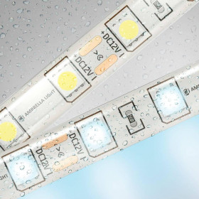 Светодиодная влагозащищенная лента Ambrella Light 14,4W/m 60LED/m 5050SMD холодный белый 5M GS2103 