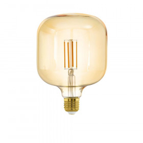 Лампа светодиодная диммируемая филаментная Eglo E27 4W 2200K янтарная 12594 