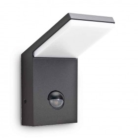 Уличный настенный светодиодный светильник Ideal Lux Style Ap Sensor Antracite 4000K 221519 