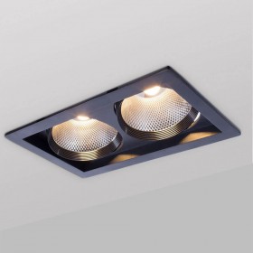 Встраиваемый светодиодный светильник Arte Lamp Privato A7018PL-2BK 