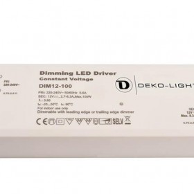 Блок питания Deko-Light Dimmable CV Power Supply 12V 34-100W IP20 8,3A 862091 