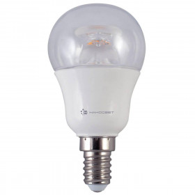 Лампа светодиодная Наносвет E14 7,5W 2700K прозрачная LC-P45CL-7.5/E14/827 L208 