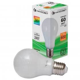 Лампа светодиодная Наносвет E27 8W 2700K матовая LE-GLS-8/E27/927 L160 