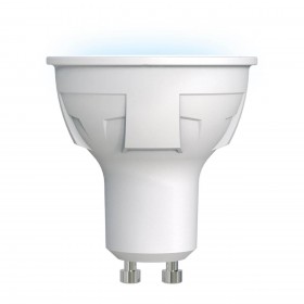 Лампа светодиодная Uniel GU10 6W 4000K матовая LED-JCDR 6W/NW/GU10/FR PLP01WH UL-00002421 