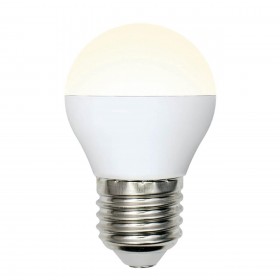 Лампа светодиодная Uniel E27 6W 3000K матовая LED-G45-6W/WW/E27/FR/MB PLM11WH UL-00002377 