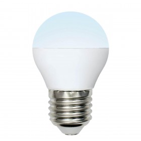 Лампа светодиодная Uniel E27 6W 4000K матовая LED-G45-6W/NW/E27/FR/MB PLM11WH UL-00002378 