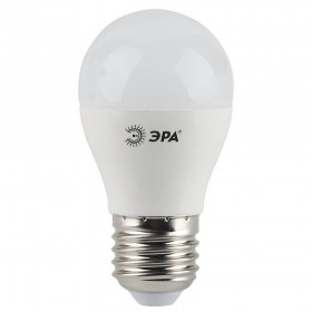 Лампа светодиодная ЭРА E27 7W 4000K матовая LED P45-7W-840-E27 Б0020554 