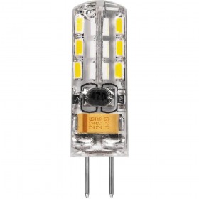 Лампа светодиодная Feron G4 2W 2700K прозрачная LB-420 25858 
