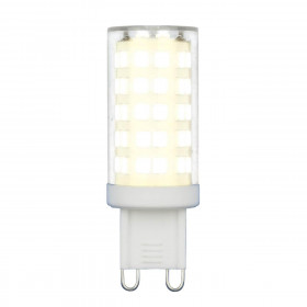 Лампа светодиодная Uniel G9 9W 3000K прозрачная LED-JCD-9W/3000K/G9/CL GLZ09TR UL-00006488 