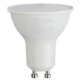 Лампа светодиодная ЭРА GU10 7W 6500K матовая MR16-7W-865-GU10 R Б0045350 