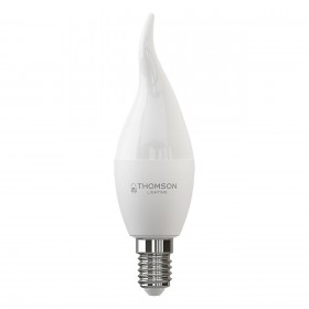 Лампа светодиодная Thomson E14 10W 6500K свеча на ветру матовая TH-B2313 