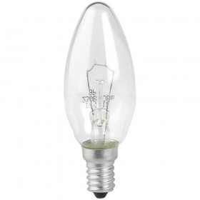 Лампа накаливания ЭРА E14 60W 2700K прозрачная ДС 60-230-Е14 (гофра) Б0039126 