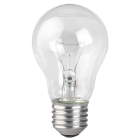 Лампа накаливания ЭРА E27 75W 2700K прозрачная A50 75-230-E27 (гофра) Б0039119 