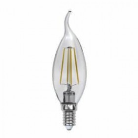 Лампа светодиодная филаментная Uniel E14 6W 3000K прозрачная LED-CW35-6W/WW/E14/CL PLS02W UL-00000200 