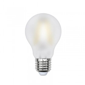 Лампа светодиодная филаментная Uniel E27 8W 3000K матовая LED-A60-8W/WW/E27/FR PLS02WH UL-00000304 